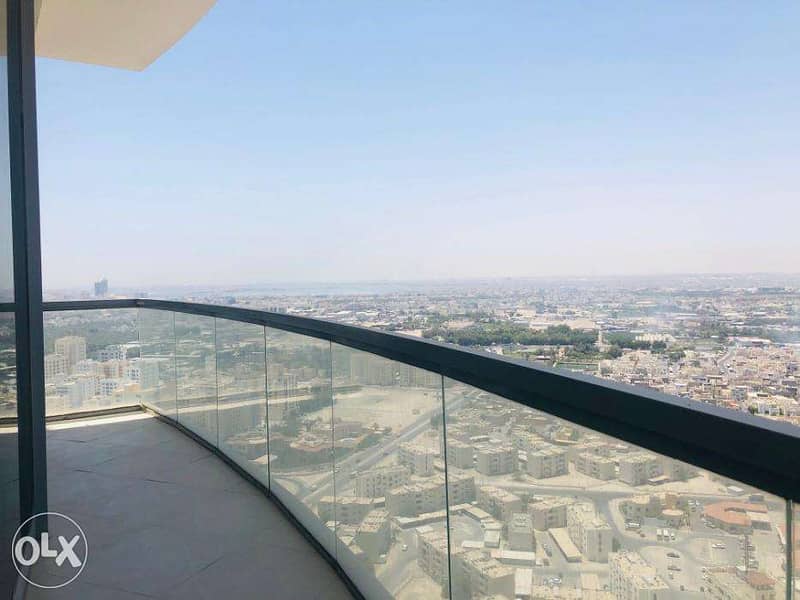 2 Bedrooms flat on higher floor with big balcony for rent at BD 500 3