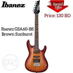 Ibanez GSA60-BS Brown Sunburst available in stock. 0