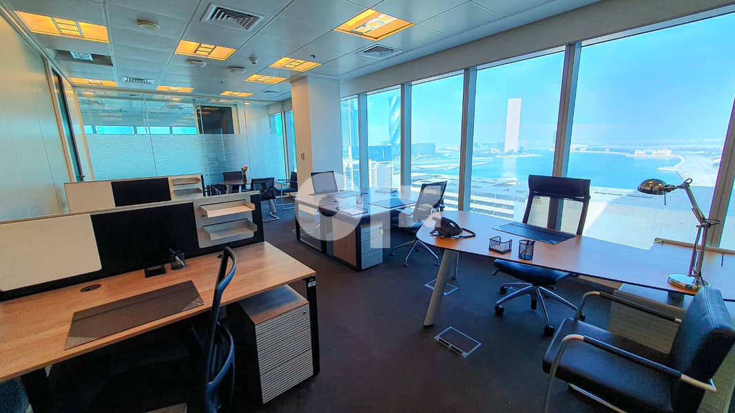 Open plan office space for 10 persons in BAHRAIN, Financial Harbour 4