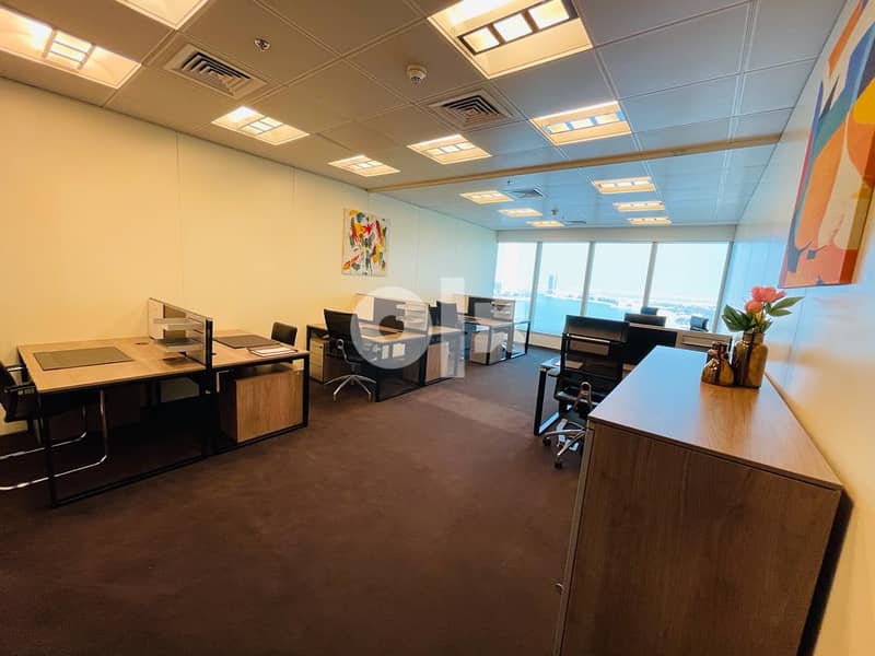 Open plan office space for 10 persons in BAHRAIN, Financial Harbour 5