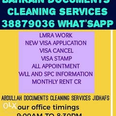 All kinds of documents cleaning. No visit visa. 0