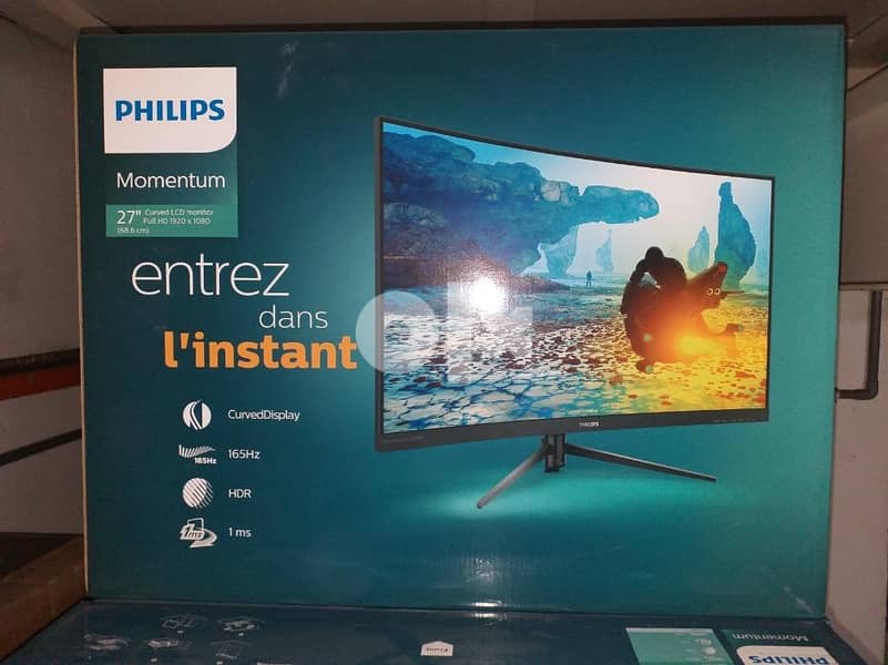 Philips 27” Curved Gaming Monitor 165Hz HDR 2