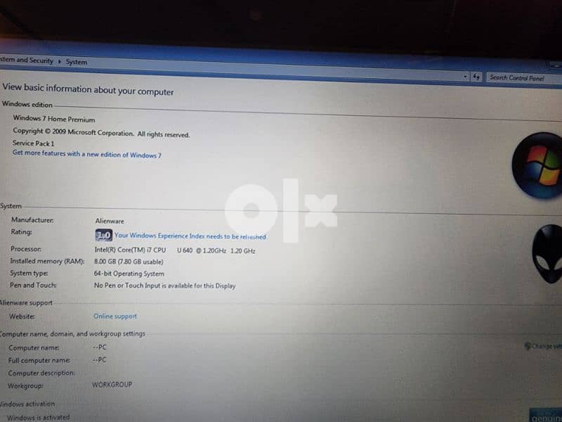 Alienware NoteBook P06T 11"inch for sell 4