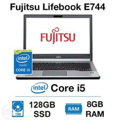 Fujitsu Core i5 4th Gen Laptop 14" HD Screen Ram 8GB SSD 128GB DVD+W 0