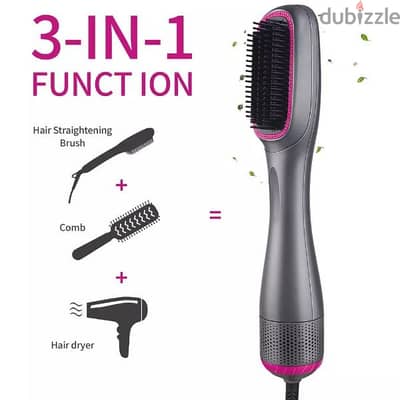 3 in 1 function hair straighter cumb dryer