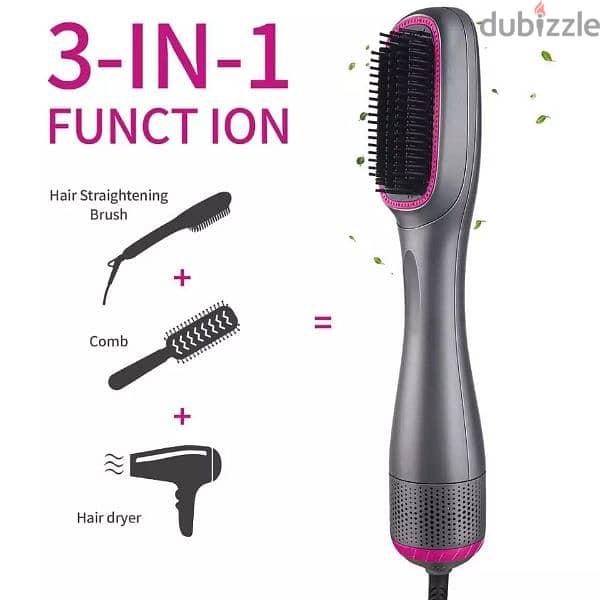 3 in 1 function hair straighter cumb dryer 0