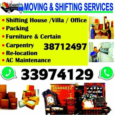 Service villa shifting packing things all Bahrain