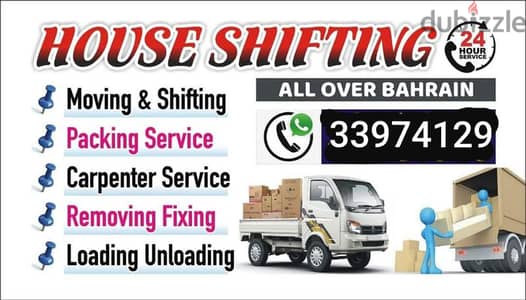 Isa Town, flats room shifting moving things service