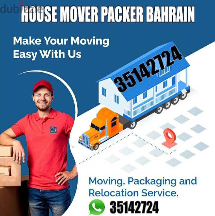 Bahrain Home Shfting Moving Mover Packer Loading Six wheel Cover Truc 0