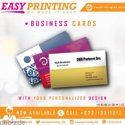 Business Cards Printing - 1,000 Qty - with Free Delivery Service!