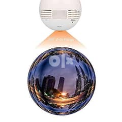 Wireless Panoramic Bulb 360° View IP Security Camera Remote Monitoring