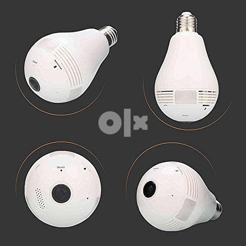 Wireless Panoramic Bulb 360° View IP Security Camera Remote Monitoring 3