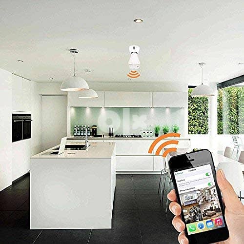 Wireless Panoramic Bulb 360° View IP Security Camera Remote Monitoring 6