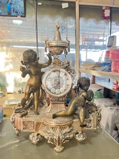 antique clock brass 0