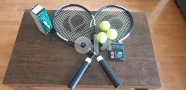 2Artengo quality Tennis Rackets/Racquets, 6 Tennis Balls& 3 SuperGrips 0