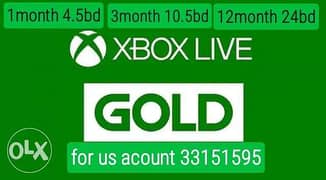 xbox live gold 0