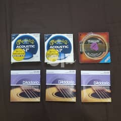 D'Addario and Martin Assorted Strings (6 pack) with Small Guitar 0