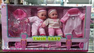 two doll with trolley for sell kids saund 0