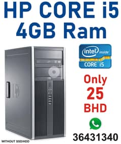 Special Offer HP Intel Core i5 Computer 4GB Ram DVD+W (Special Price) 0