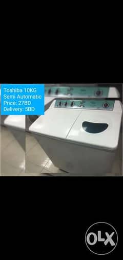 Semi automatic washing machine 10kg good condition delivery available 0