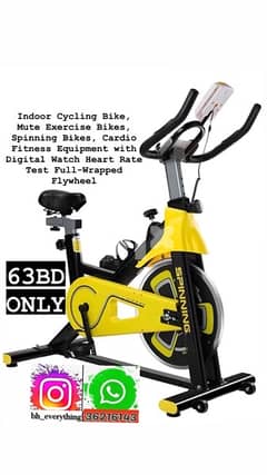 (36216143) Indoor Cycling Bike, Mute Exercise Bikes, Spinning Bikes, 0