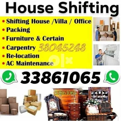 We Move your furniture house villa office flat shifting