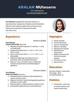 Resume(CV) and cover letter 0