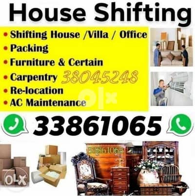 House shifting furniture Moving packing services