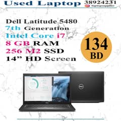 Dell 5480, Core i7, 8GB RAM, 256 M2 SSD, Orginal Windows, 14" Screen 0