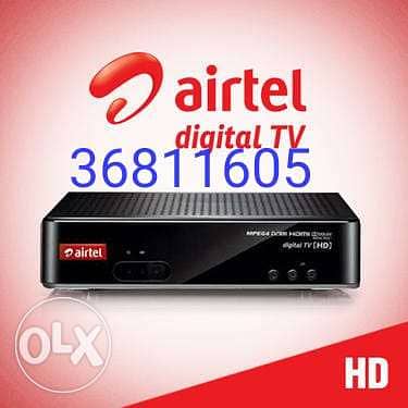Airtel brand new dish and receiver available 0