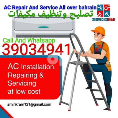 All kind of ac window  and split repair and service