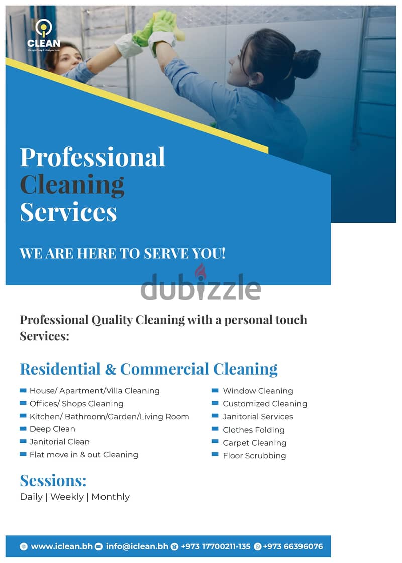 Professional Cleaning Services Provider in Bahrain | iClean Services 3