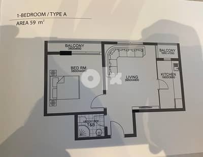 busiteen 1 bed room apartment for sale fully furnished