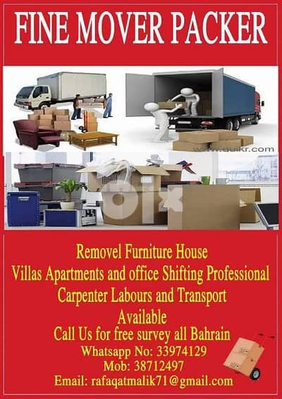 Moving packing furniture House Shifting service