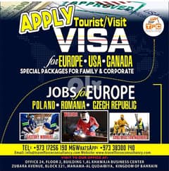 Visit visa and work visa for Europe 0