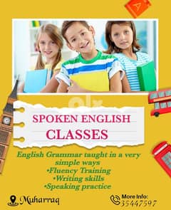 English spoken classes course Available in Reasonable price