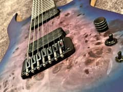 7 String Schecter Electric Guitar - KM7 MKIII Artist - Blue Crimson 0