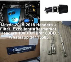 Mazda 2015-2018 Aftermarket Headers and Filter, excellent 0