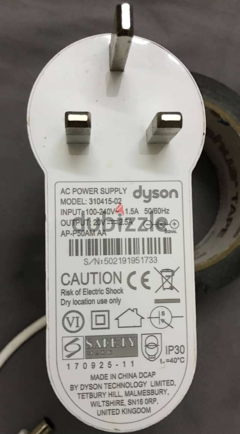 Dyson Air Purifier AC Power Supply 310415-02 0