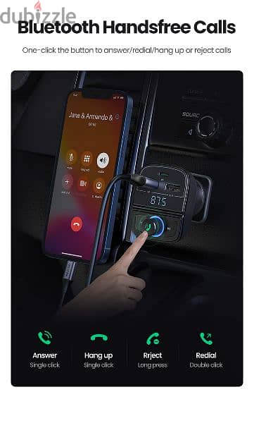 Ugreen Bluetooth Car charger 5.0 8