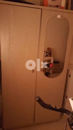 wooden 2 door cupboard 0