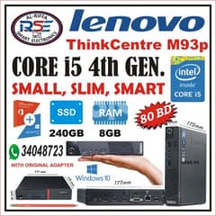 LENOVO Mini i5 Computer 4th Gen Ram 8GB/240 GB SSD Slim, Smart & Small 0