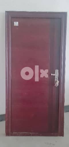 wooden door with steel frame 0