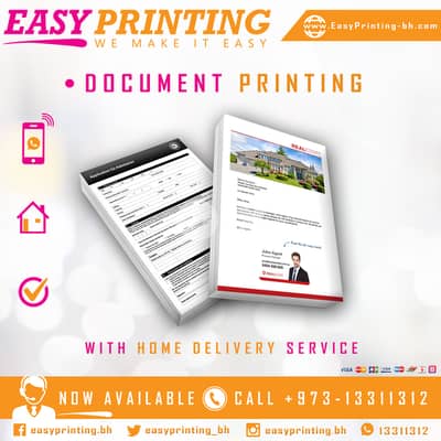 Online Document Printing Service - with Home Delivery!