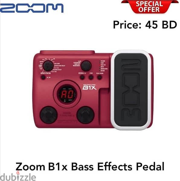 New Zoom B1x Bass Effects Pedal available now in stock. 0