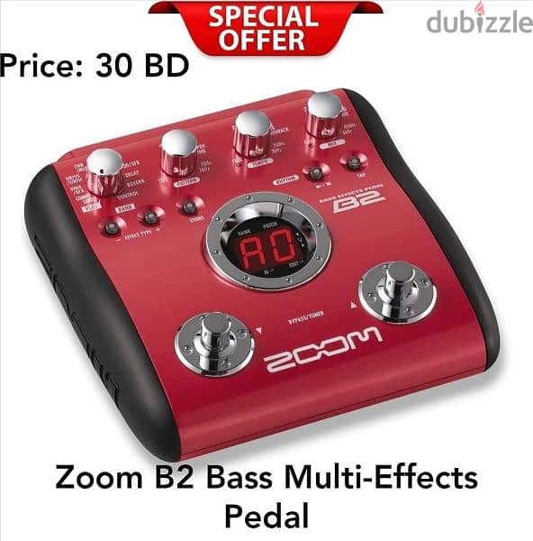New Zoom B2 Bass Multi-Effects Pedal available now in stock. 0