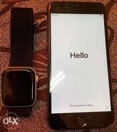 iPhone 7 Plus and Apple Watch series 4 44mm 0
