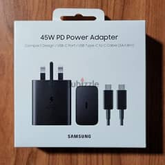 Samsung 45W Fast Charging Original Wall Charger with USB-C Cable 0