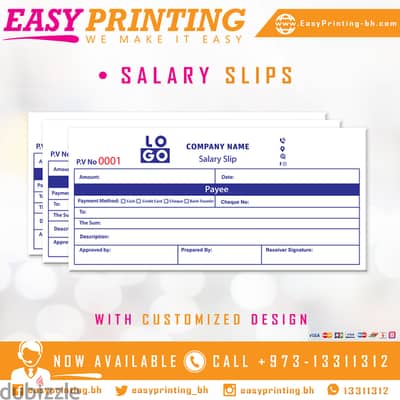 Company Salary Slip Books -  With Free Delivery Service!25