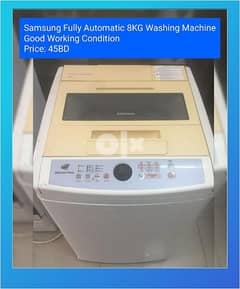 8kg topload washing machine working condition 0